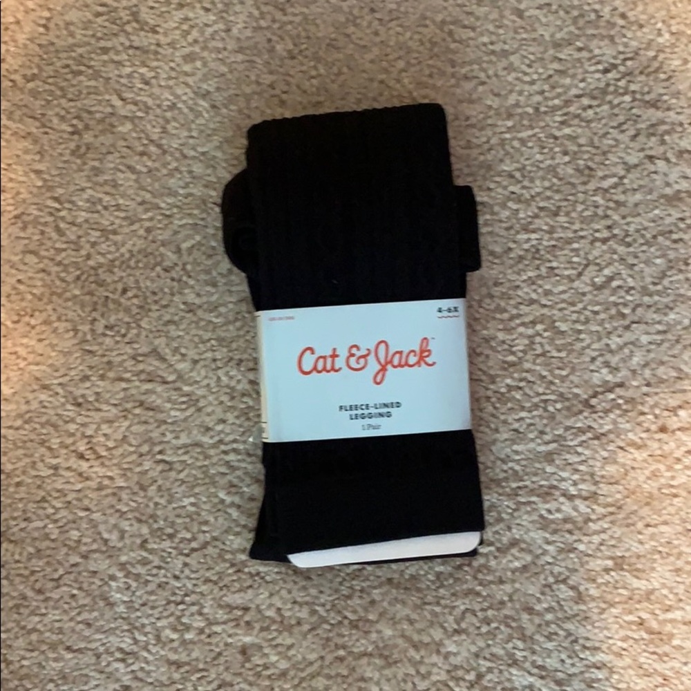 Black fleece- Lined Leggings